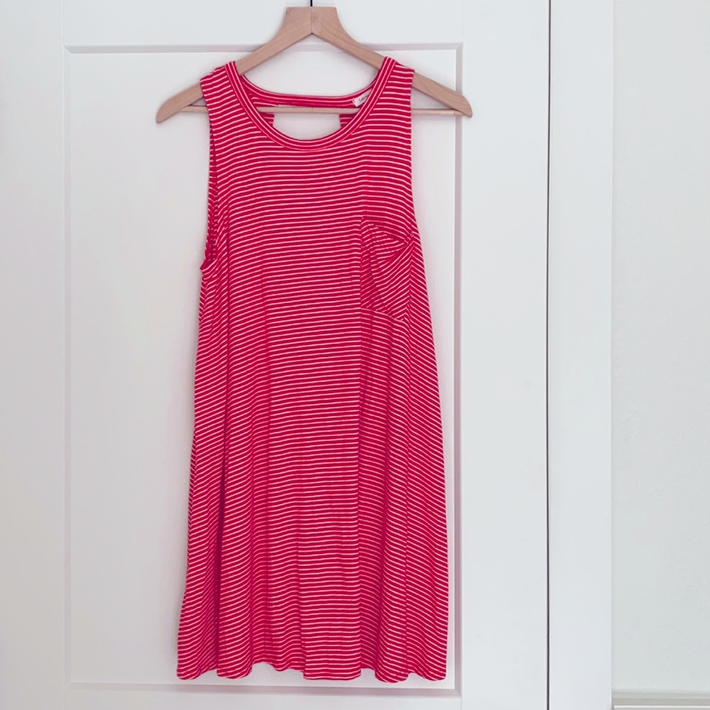 Soprano Sleeveless Striped Dress | Size M